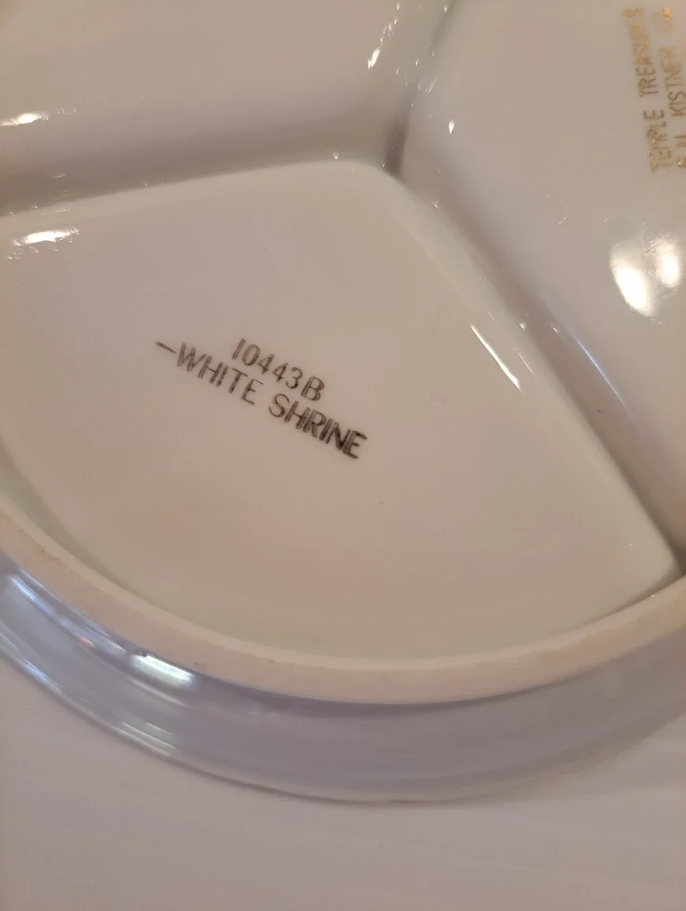 Masonic Order Of The White Shrine Divided Plate